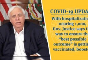 With hospitalizations nearing 1,000, Gov. Justice says the way to ensure the “best possible outcome” is getting vaccinated, boosted