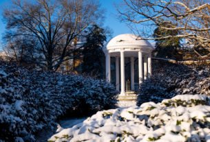 The Old Well in the snow.