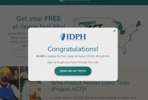 Free at-home COVID-19 tests available for select Illinois ZIP codes