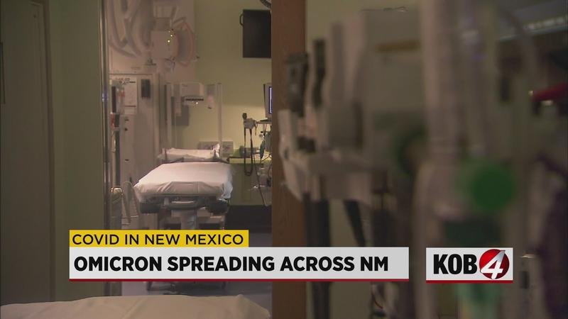 When will the omicron surge peak in New Mexico?