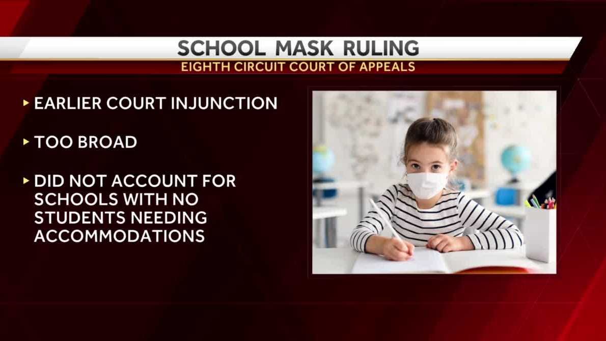 According to court of appeals, Iowa students can no longer be required to wear a mask